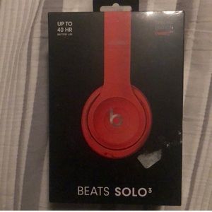Red Beats Headphones - open box never used